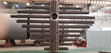 分布管-喷砂除锈加工前