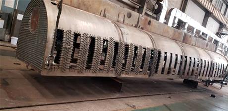 分布器-喷砂除锈加工前